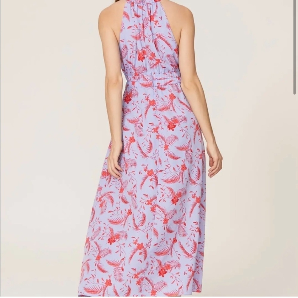 NEW W/O TAGS Likely Maxi High Neck Dress Purple & Res